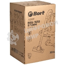 Строительный пылесос Bort BSS-1630-Storm 1600Вт (уборка: сухая/влажная) синий