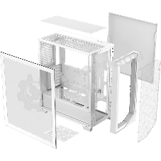 Компьютерный корпус PcCooler C3D510 WH белый без БП ATX 2xUSB3.0 1xUSB3.1 audio bott PSU
