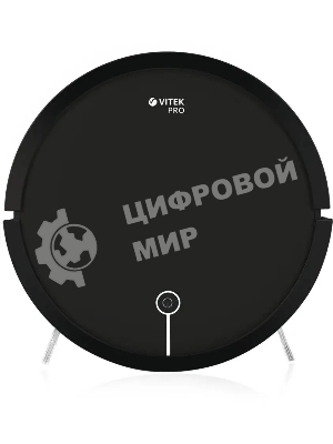 Робот-пылесос Vitek VT-1802 черный, 2200 мА·ч Li-Ion, уборка сухая, пылесборник контейнер 0.7 л