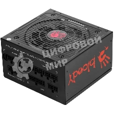 Блок питания Bloody BD-PS750G, 750Вт, 80 PLUS Gold, 120мм, модульный, черный