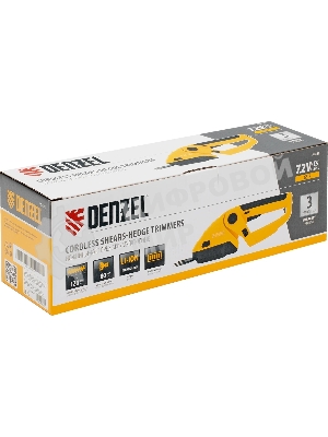 Ножницы-кусторез аккумуляторные Denzel GS-7, Li-Ion, 7,2 В