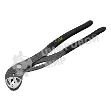 Клещи переставные Denzel кнопочный механизм, обливные рукоятки, 300 мм