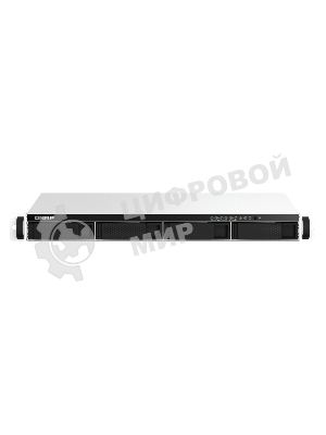 Сетевое хранилище SMB QNAP TS-464eU-8G NAS 4 HDD trays, rackmount 1U, 1 PSU. 4-core Intel Celeron N5105/N5095 2.0-2.9 GHz, 8 Gb RAM, 2x2.5GbE, 2xUSB 3.2 Gen 2 (10Gbps), 2xUSB 2.0, 1xHDMI, 2xM.2 PCIe Gen 3 x1 slots, W/o rail kit RAIL-B02