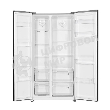 Холодильник Kraft KF-MS4801BI черный двухкамерный, 316/164 л, морозилка сбоку, No Frost, Side-by-Side