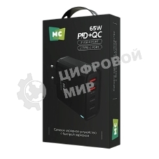 Сетевое зарядное устройство MORE CHOICE NC95 2USB+2Type-C 3.0A PD 65W, черный