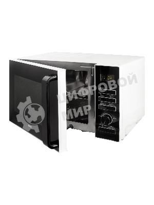 Микроволновая печь BBK 25MWC-992T/WB белый/черный, 25 л, 900 Вт, переключатели - кнопки, поворотный механизм
