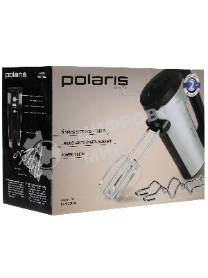 Миксер Polaris PHM-5009А (500вт,6 скор.режима)НЕРЖ.