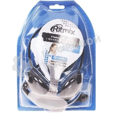 Гарнитура Ritmix RH-331M чёрный, проводная, 3.5 мм