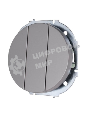 Выключатель 3-кл. СП OSEN механизм серый матовый LEZARD 743-7488-109