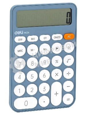 Калькулятор настольный Deli EM124BLUE синий 12-разр.