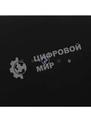 Вытяжка кухонная вертикальная Krona AURA 600 FRAME BLACK S черный с прозрачным кантом