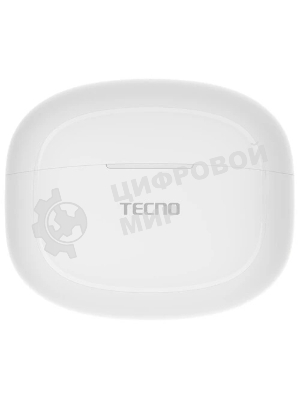 Наушники TWS Tecno Buds 4 белый, внутриканальные, Bluetooth, до 6 ч