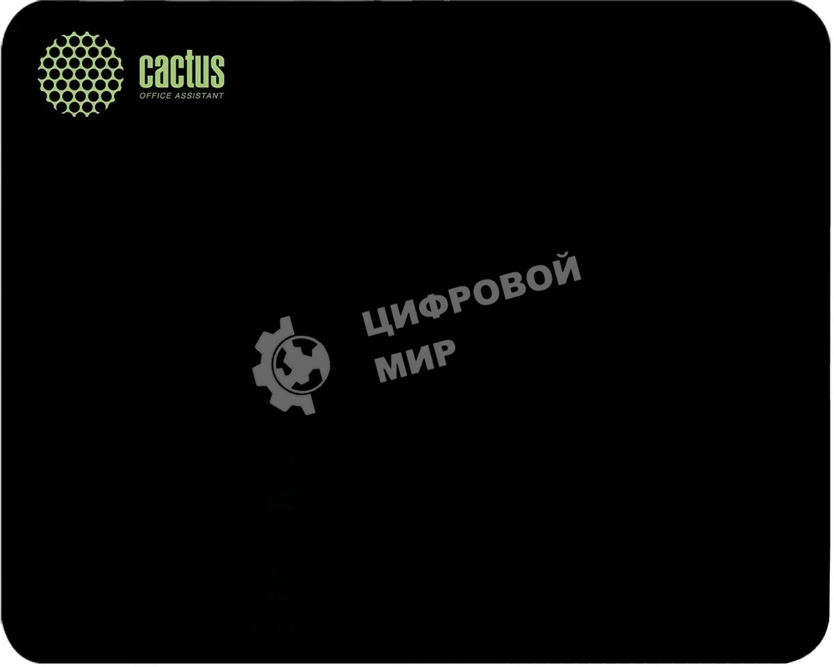 Коврик для мыши Cactus черный 220x180x2мм (CS-MPC-P01XS)