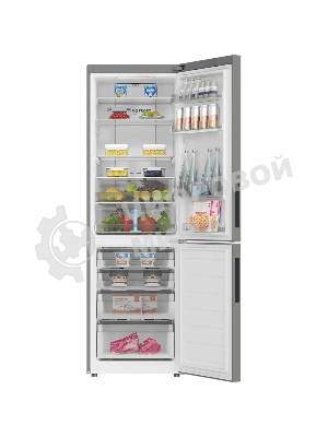 Холодильник Haier C2F619CFU1 серебристый двухкамерный 256/108л морозилка снизу, No Frost