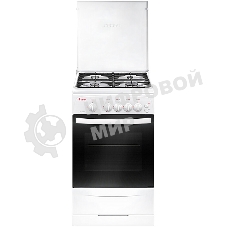 Плита газовая Gefest CG 50M04 K73 белый, конфорок 4 шт, духовка 42 л, 50 см x 85 см x 57 см
