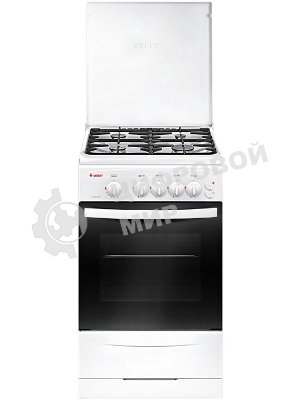 Плита газовая Gefest CG 50M04 K73 белый, конфорок 4 шт, духовка 42 л, 50 см x 85 см x 57 см