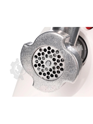 Мясорубка электрическая Аксион М31.04 белый, 1500 Вт, 1.7 кг/мин, реверс, защита от перегрузки, насадки - 4