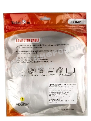 Кабель VCOM/TELECOM HDMI-19M -- MicroHDMI-19M ver 2.0+3D/Ethernet,1m Telecom TCG206-1M