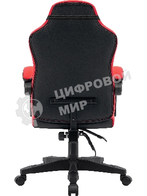 Кресло Defender MERCURY BLACK/RED черный/красный, экокожа