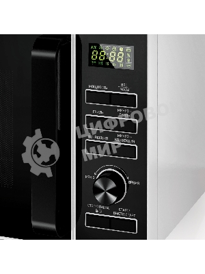 Микроволновая печь BBK 25MWC-992T/WB белый/черный, 25 л, 900 Вт, переключатели - кнопки, поворотный механизм