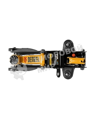 Домкрат гидравлический подкатной с фиксатором Denzel, 2 т, 130-330 мм