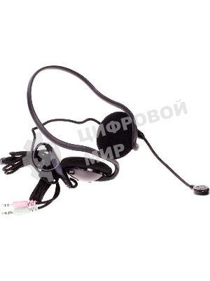 Гарнитура Ritmix RH-331M чёрный, проводная, 3.5 мм