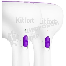 Отпариватель Kitfort КТ-998-1 фиолетовый/белый, 1000 Вт, 18 г/мин, 100 мл
