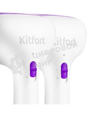 Отпариватель Kitfort КТ-998-1 фиолетовый/белый, 1000 Вт, 18 г/мин, 100 мл