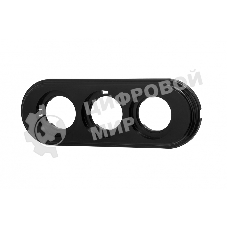 Рамка Bironi BF1-630-23 3-м ретро пластик черный