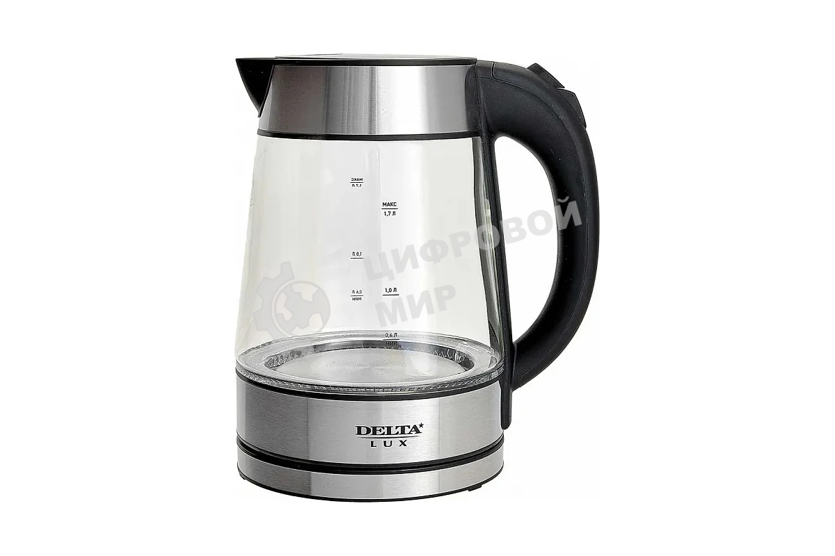 Чайник электрический DELTA LUX DE-1004 стекло