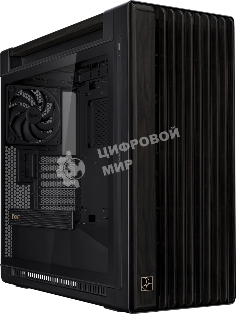 Компьютерный корпус ASUS PROART PA602 WOOD TG PWM черный