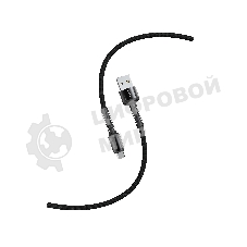 Кабель Smartbuy S26 MicroUSB черный.,3 А,QC,нейл.,1м