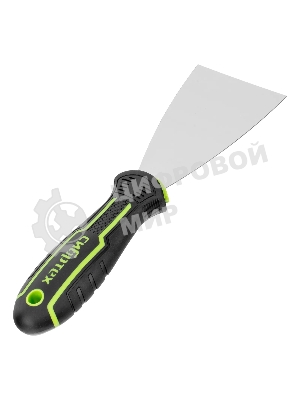 Шпательная лопатка из нержавеющей стали Сибртех 65 мм, двухкомпонентная рукоятка