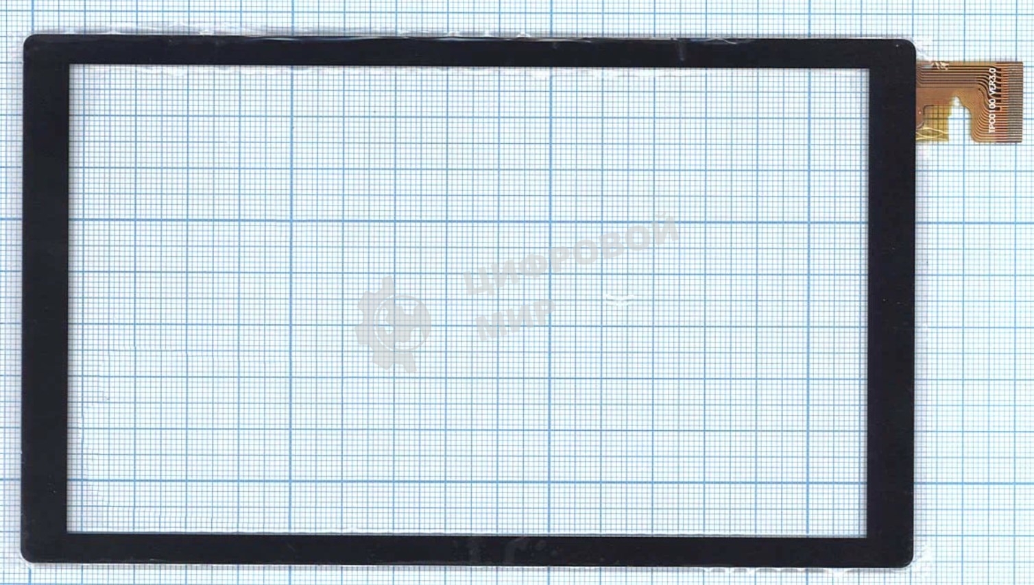 Сенсорное стекло (тачскрин) для DNS AirTab E73. черное