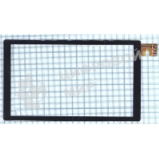 Сенсорное стекло (тачскрин) для DNS AirTab E73. черное