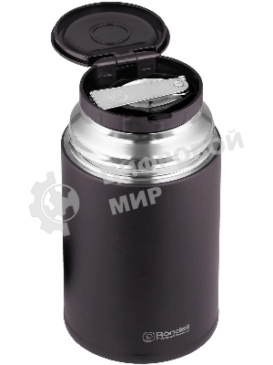 Термос для еды Rondell Tierno RDS-1661 0.7 л. бордовый с чехлом картонная коробка