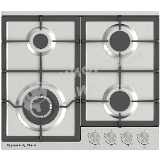 Газовая варочная панель Zigmund & Shtain G 14.6 S независимая, нержавеющая сталь