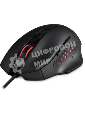Мышь проводная Redragon Gainer черный, 3200 dpi, USB, кнопки - 6