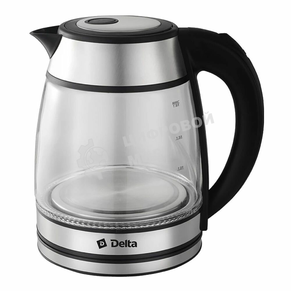 Чайник электрический DELTA DL-1120 серебряный