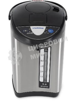 Термопот Starwind STP5741 5 л, 800 Вт, серебристый/черный