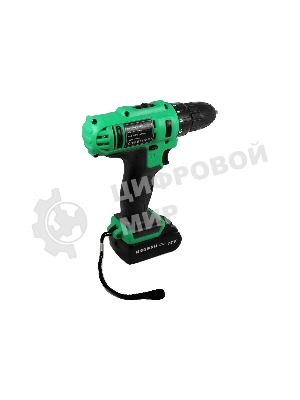 Дрель-шуруповерт Zitrek Greenpower 12-Li 063-4074, 12 В, 1,5 Ач, 32 Нм, щеточный