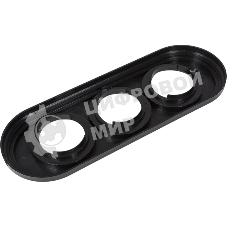 Рамка Bironi BF1-630-23 3-м ретро пластик черный