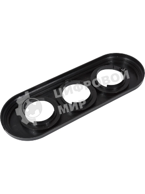 Рамка Bironi BF1-630-23 3-м ретро пластик черный