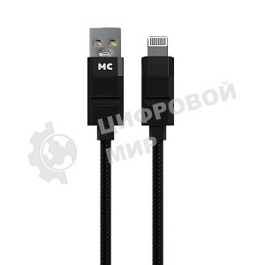 Дата-кабель MORE CHOICE (4620202554826) K87i 2м USB 2.4A для Lightning - 2м, черный