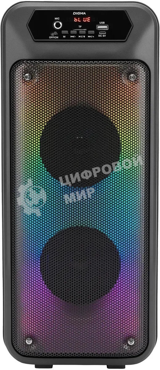 Минисистема Digma D-MC1705 черный 100Вт FM USB BT micro SD