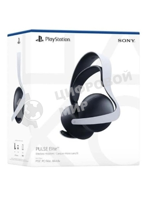 Гарнитура Sony PlayStation PULSE Elite белый-чёрный, беспроводная, радиоканал, до 30 ч, совместимость с PS5