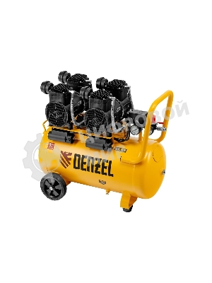 Компрессор безмасл. малошумный Denzel DLP -3000/50, 3 кВт, 2х1,5 кВт,50 л, 2850 об/мин,500 л/мин