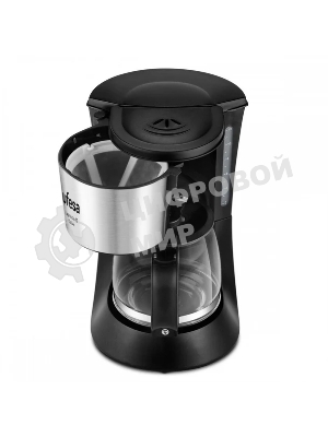 Кофеварка капельная Ufesa CG7125 Capriccio 12 DelUX черный/серебристый, исп. кофе - молотый, 1.2 л, 680 Вт.