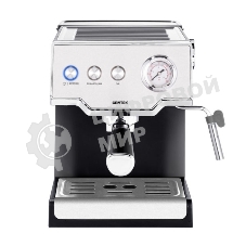 Кофеварка рожковая Centek CT-1167 черный/серебристый, исп. кофе - молотый, 1.6 л, 850 Вт, 20 бар