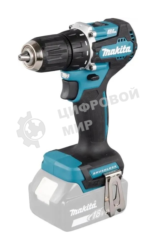 Дрель-шуруповерт Makita DDF487Z, 18 В, 0 Ач, 40 Нм, бесщеточный